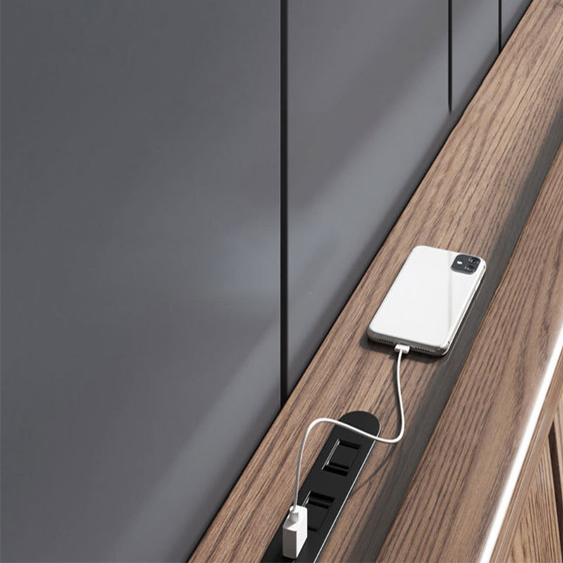 84.65 inch Wide Traditional Bed Frame Ash Bed with Headboard