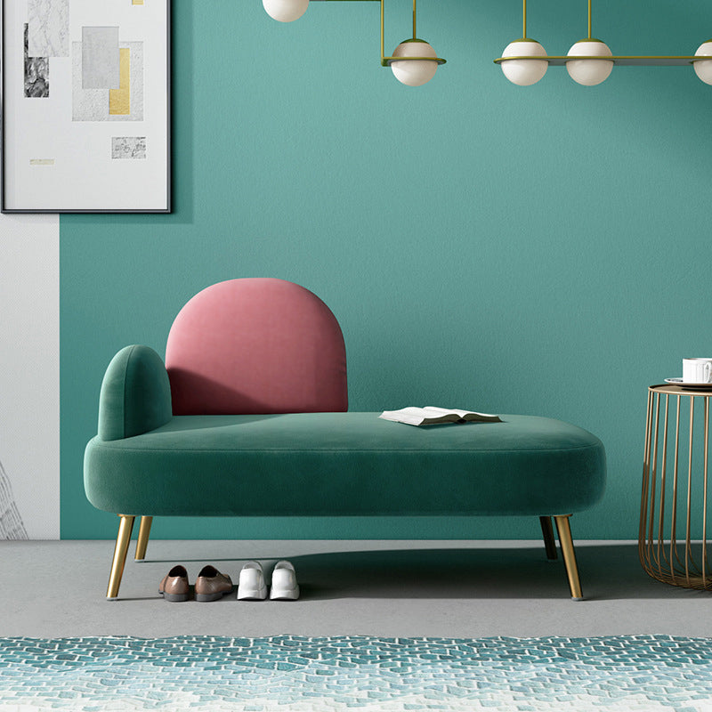 Contemporary Round Arm Sofa Tight BackCamel Back Standard Sofa