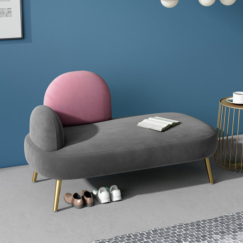 Contemporary Round Arm Sofa Tight BackCamel Back Standard Sofa