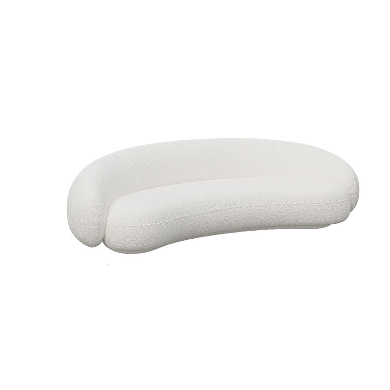 Contemporary Sloped Arm Sofa Tight Back Sofa for Living Room