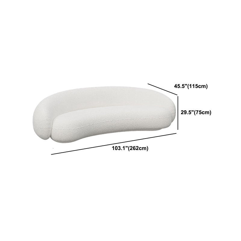 Contemporary Sloped Arm Sofa Tight Back Sofa for Living Room