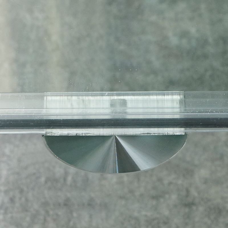 Modern Glass Square Side End Table Sled Corner Table for Living Room