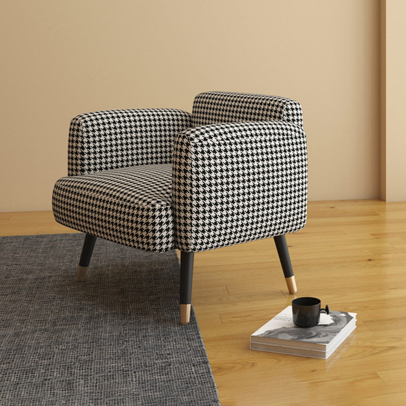 Leather/Faux Leather Modern Sofa 27.95" High Scroll Arm Seating