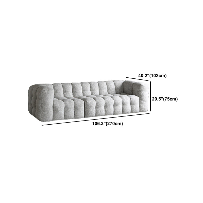 Contemporary Wooden Standard Sofa Tuxedo Arm Tight Back Sofa
