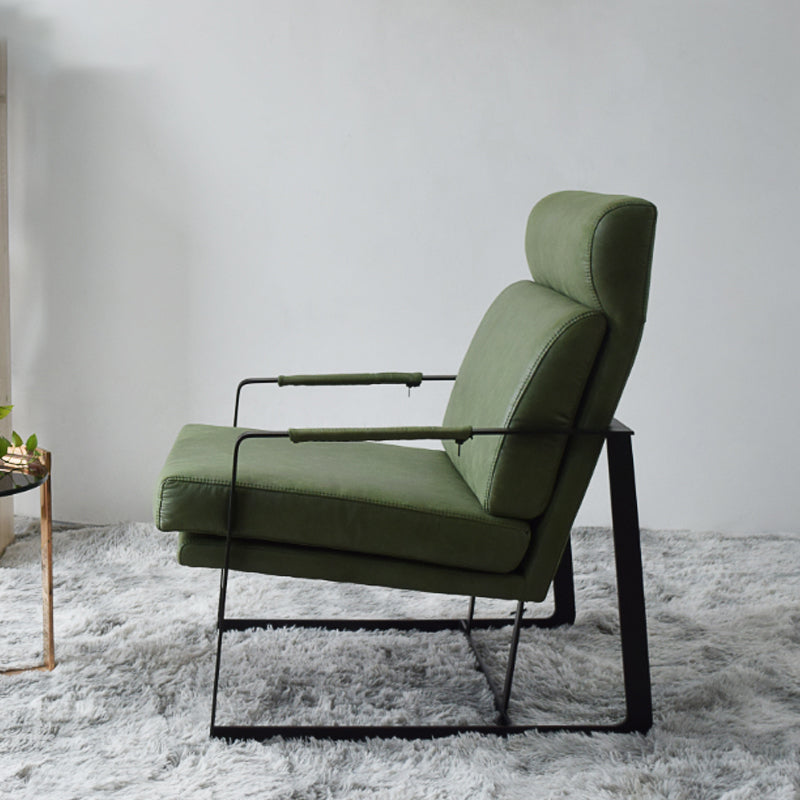 Square Arms Included Chair 31.49" Wide Armchair with Loose Back