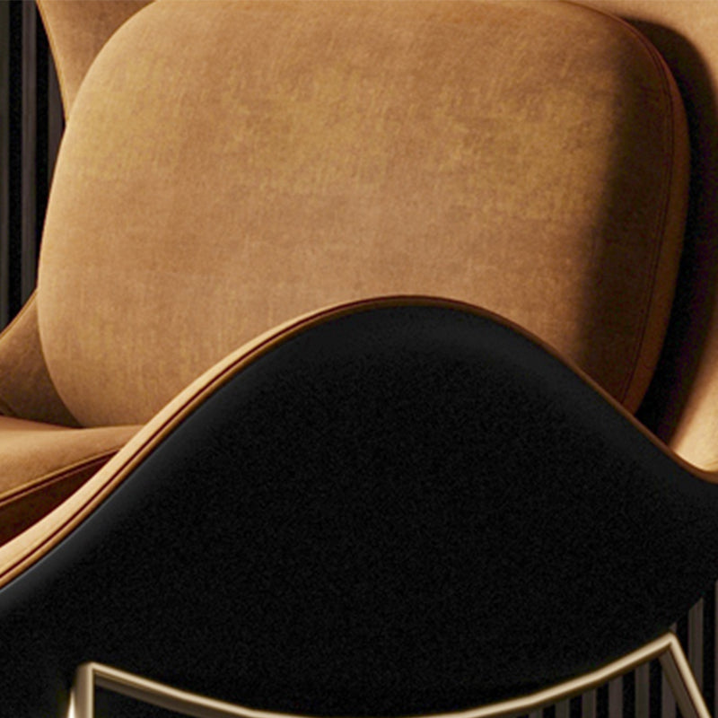 Velvet Accent Chair 33.85" Wide Armless Accent Room Chair for Living Room
