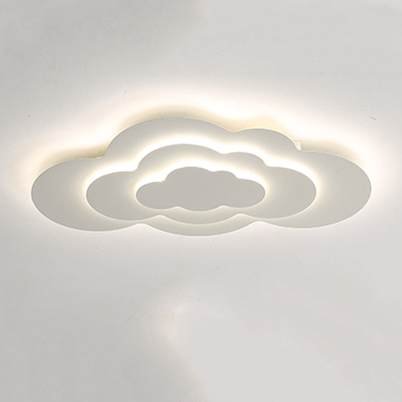 3 - Layer Matte White Flush Minimalist Ceiling Flush Lighting Fixture
