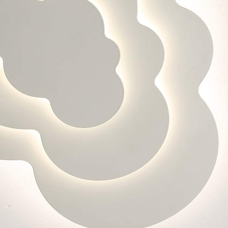 3 - Layer Matte White Flush Minimalist Ceiling Flush Lighting Fixture