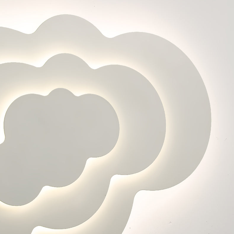 3 - Layer Matte White Flush Minimalist Ceiling Flush Lighting Fixture