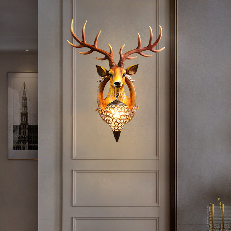 Creative Wall Lighting Fixture Contemporary Crystal Wall Mount Light