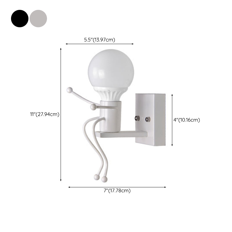 Industrial Metallic Wall Light Creative Wall Light Sconce for Bedroom