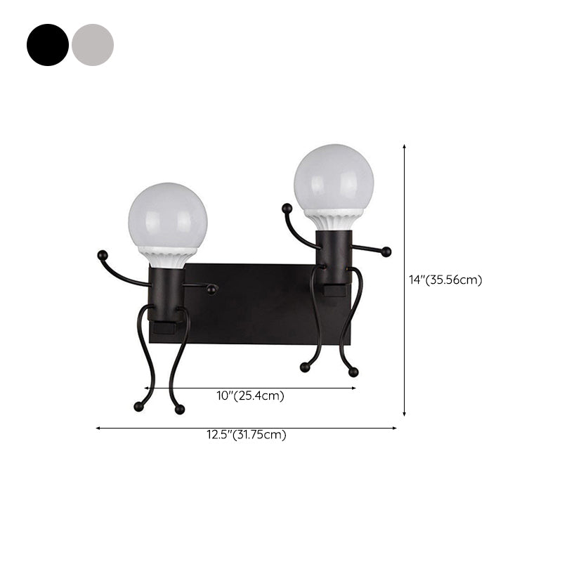 Industrial Metallic Wall Light Creative Wall Light Sconce for Bedroom