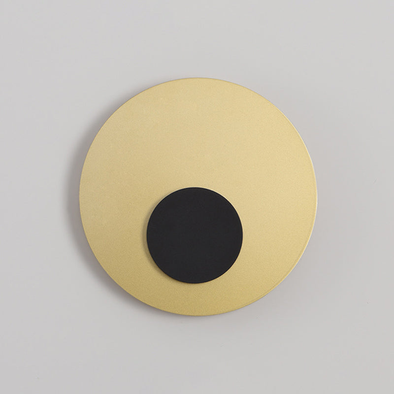 2-Light Round Wall Light Modern Metal Wall Lights for Living Room