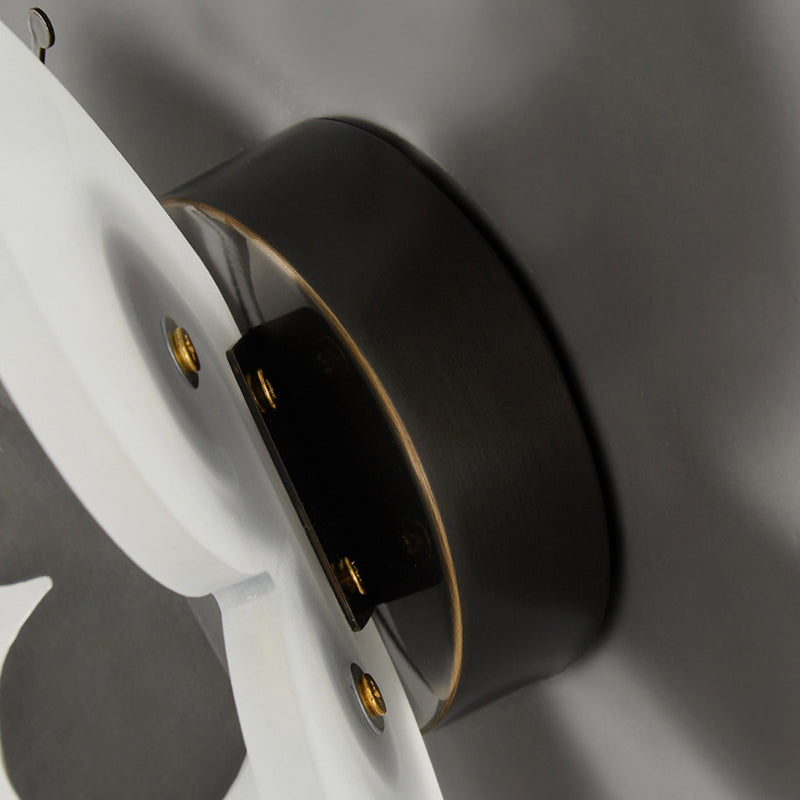 1-Light Geometric Wall Sconce Light Modern Metal Wall Sconce Lighting