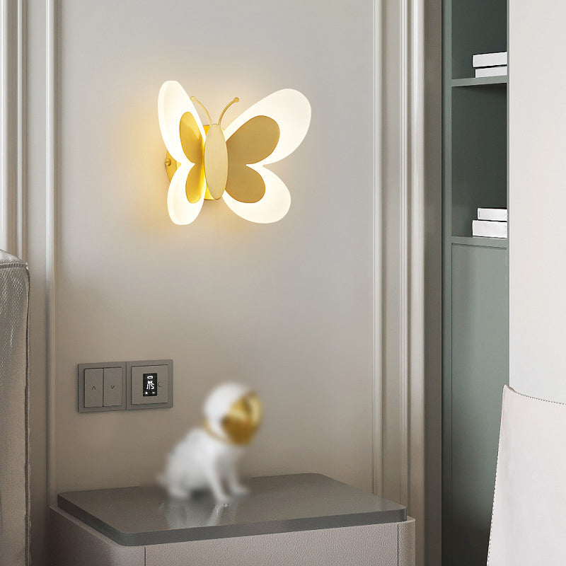 1-Light Geometric Wall Sconce Light Modern Metal Wall Sconce Lighting