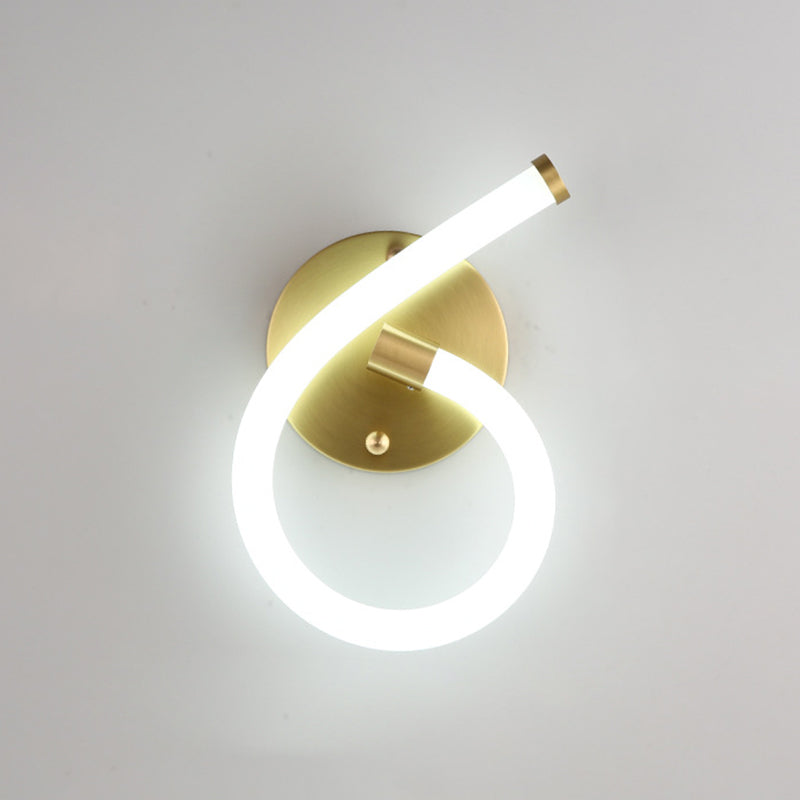 Linear Wall Sconces Modern Metal Wall Lamp in Gold for Living Room
