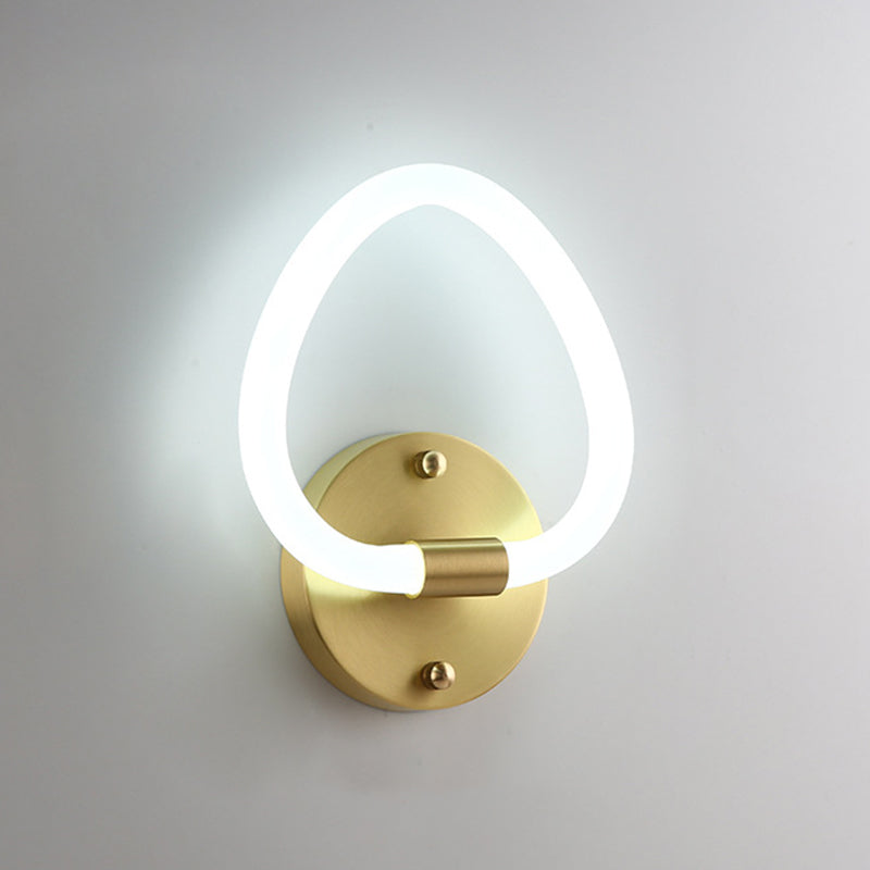 Linear Wall Sconces Modern Metal Wall Lamp in Gold for Living Room