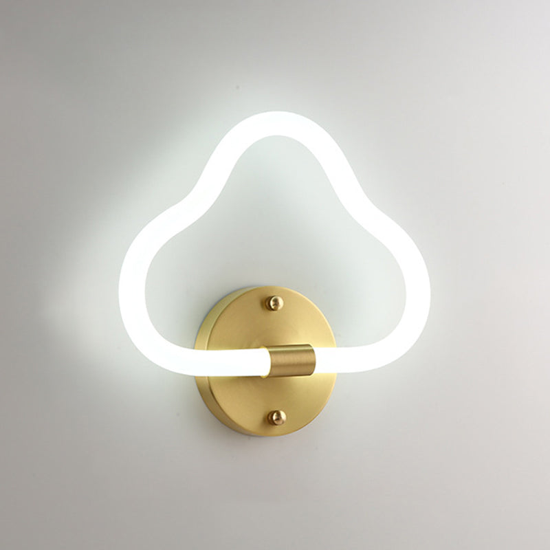 Linear Wall Sconces Modern Metal Wall Lamp in Gold for Living Room