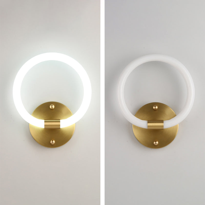 Linear Wall Sconces Modern Metal Wall Lamp in Gold for Living Room