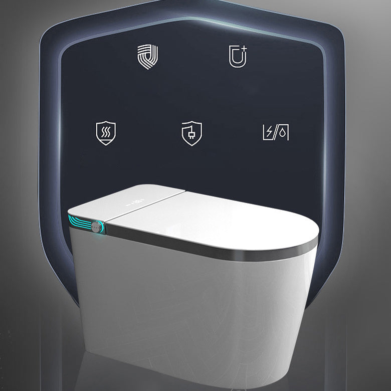 Heated Seat Modern Toilet Concealed Tank One-Piece Flush Toilet with Slow Close Seat