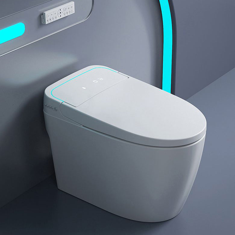 Concealed Tank Modern Toilet Heated Seat One-Piece Flush Toilet with Slow Close Seat