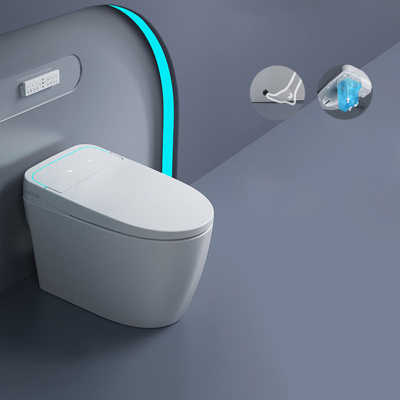 Concealed Tank Modern Toilet Heated Seat One-Piece Flush Toilet with Slow Close Seat