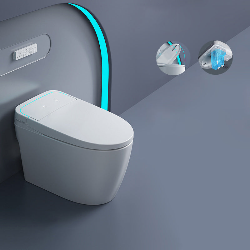 Concealed Tank Modern Toilet Heated Seat One-Piece Flush Toilet with Slow Close Seat