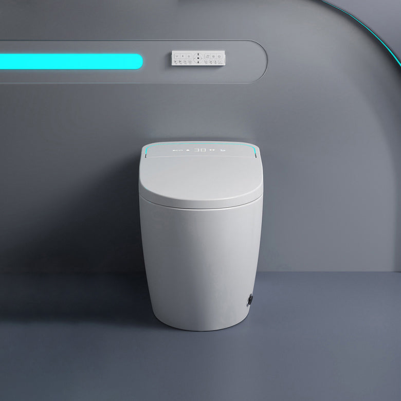 Concealed Tank Modern Toilet Heated Seat One-Piece Flush Toilet with Slow Close Seat