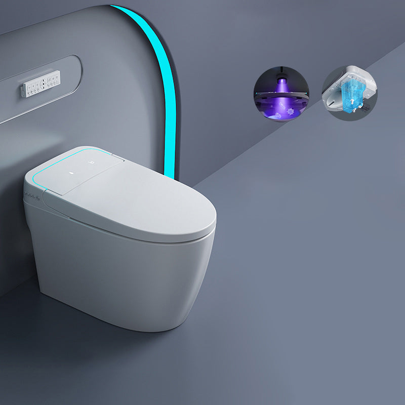 Concealed Tank Modern Toilet Heated Seat One-Piece Flush Toilet with Slow Close Seat