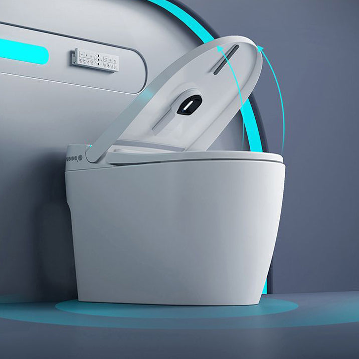 Concealed Tank Modern Toilet Heated Seat One-Piece Flush Toilet with Slow Close Seat