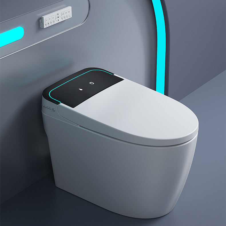 Modern Floor Mount Skirted Toilet Bowl Siphon Jet Toilet with Seat for Bathroom