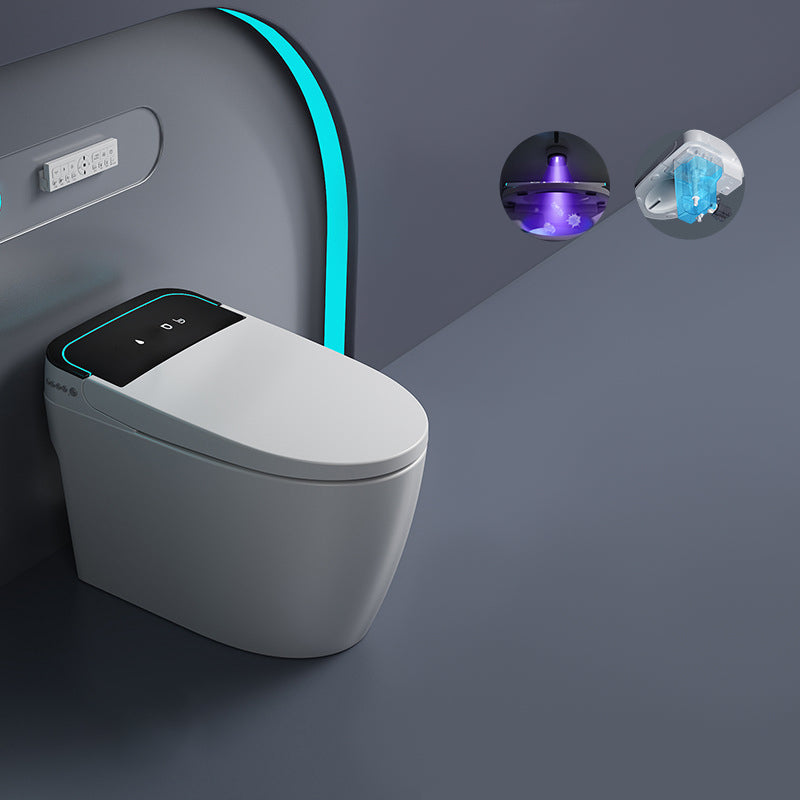 Modern Floor Mount Skirted Toilet Bowl Siphon Jet Toilet with Seat for Bathroom