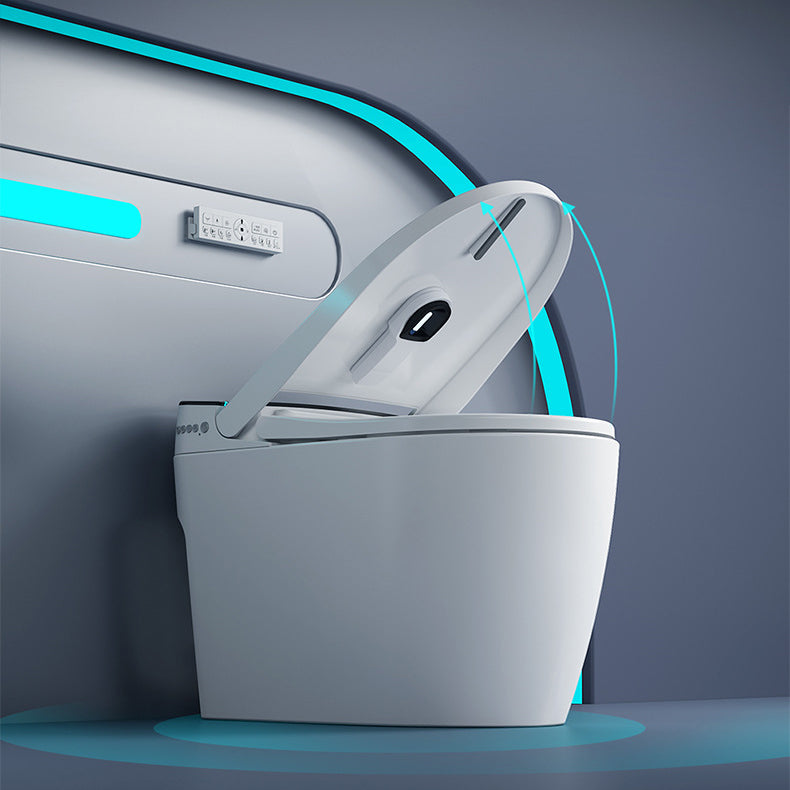 Modern Floor Mount Skirted Toilet Bowl Siphon Jet Toilet with Seat for Bathroom