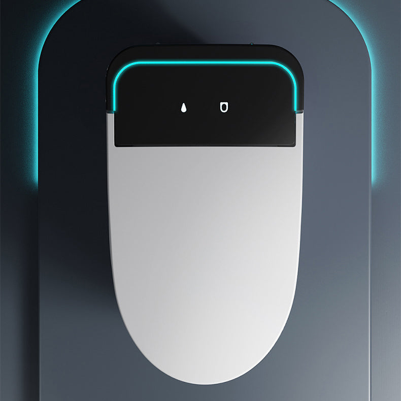 Modern Floor Mount Skirted Toilet Bowl Siphon Jet Toilet with Seat for Bathroom