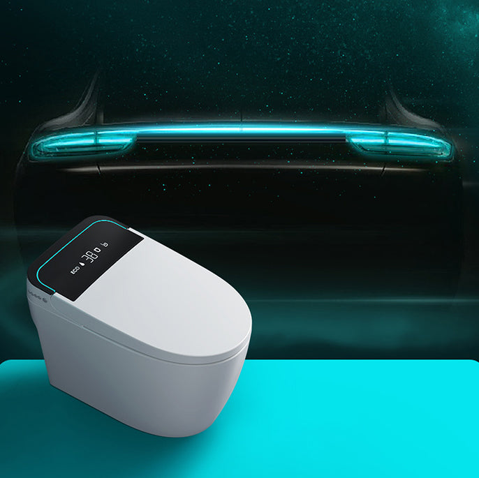 Modern Floor Mount Skirted Toilet Bowl Siphon Jet Toilet with Seat for Bathroom