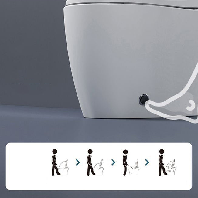 Modern Floor Mount Skirted Toilet Bowl Siphon Jet Toilet with Seat for Bathroom