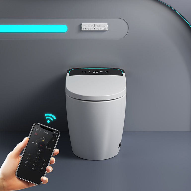 Modern Floor Mount Skirted Toilet Bowl Siphon Jet Toilet with Seat for Bathroom