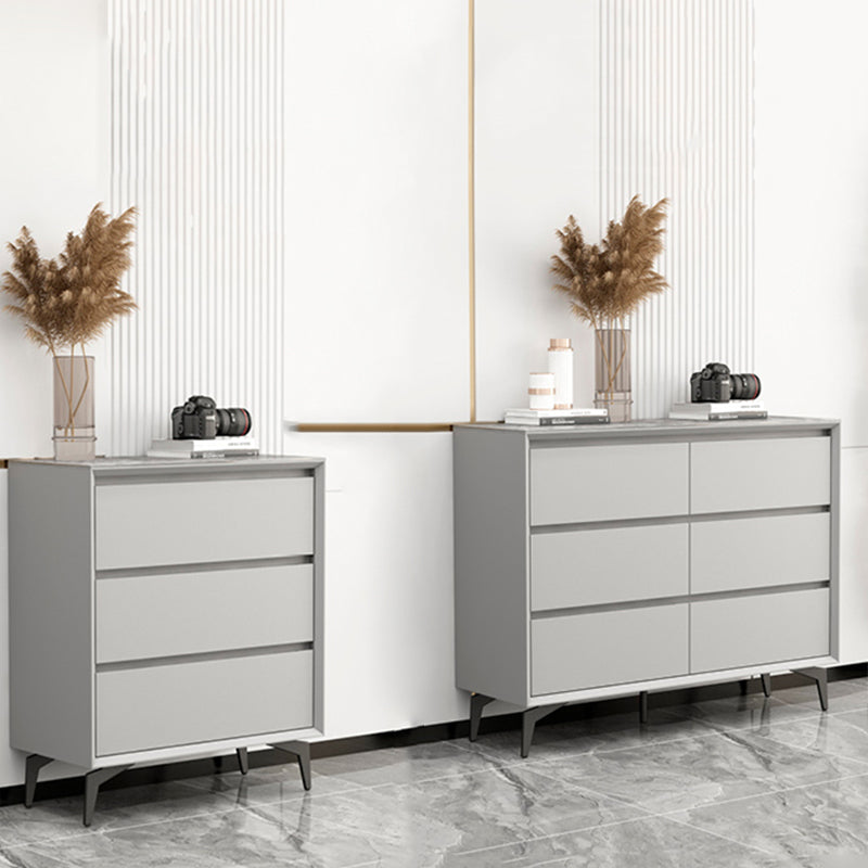 15.6-inch Width Modern Storage Chest Stone Dresser with 3/6 Drawers