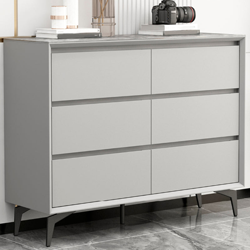 15.6-inch Width Modern Storage Chest Stone Dresser with 3/6 Drawers