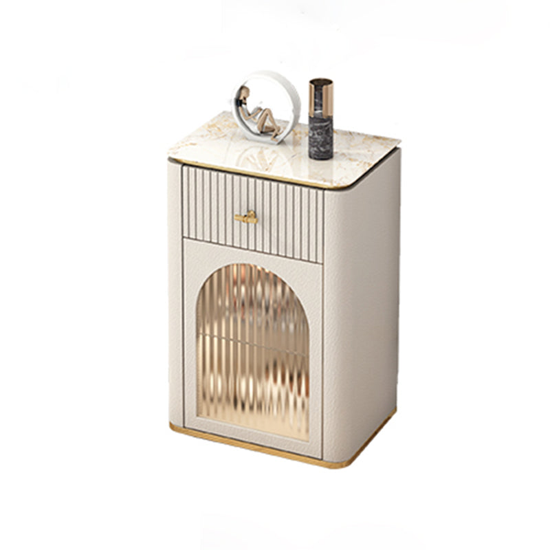 11.7-inch Width Glam Storage Chest Stone Storage Chest Dresser