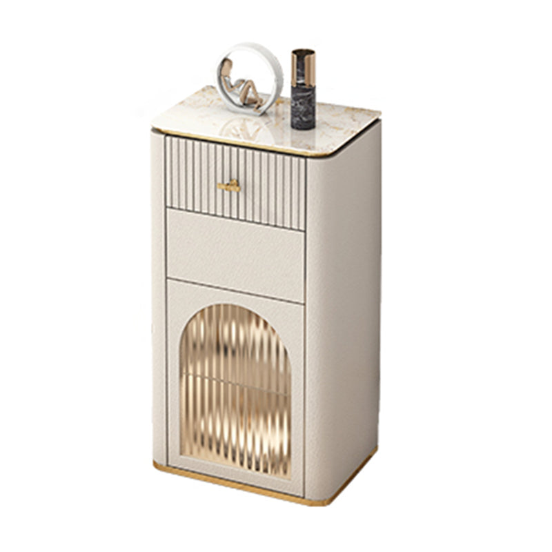 11.7-inch Width Glam Storage Chest Stone Storage Chest Dresser