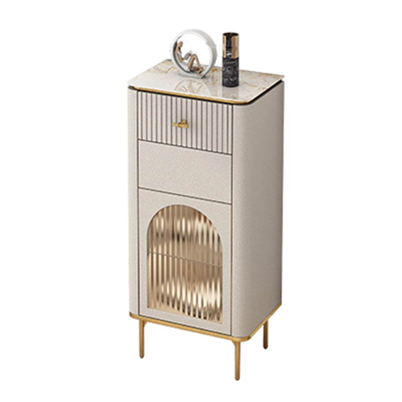 11.7-inch Width Glam Storage Chest Stone Storage Chest Dresser