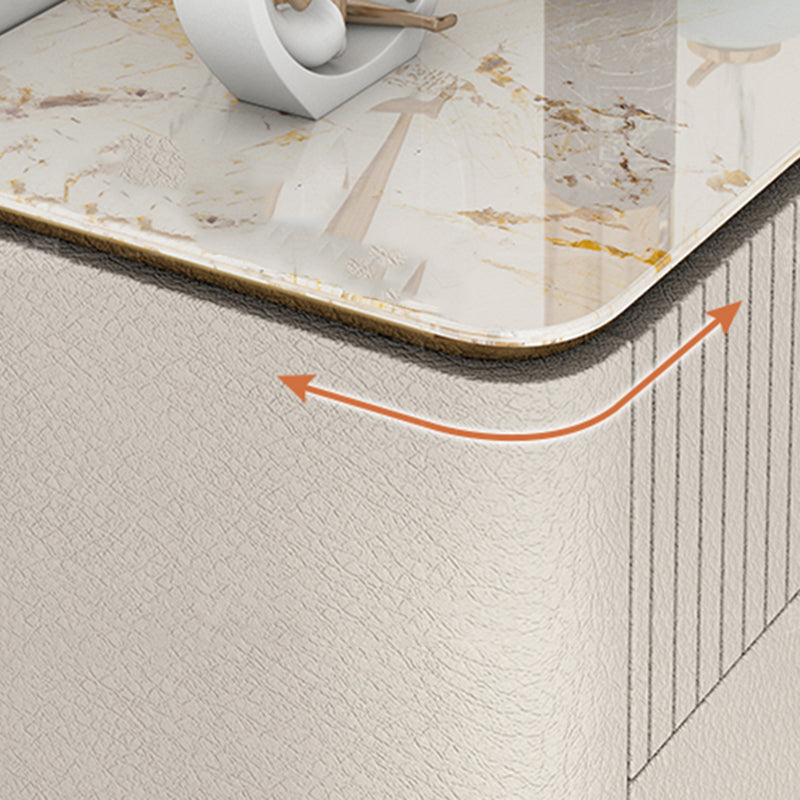 11.7-inch Width Glam Storage Chest Stone Storage Chest Dresser