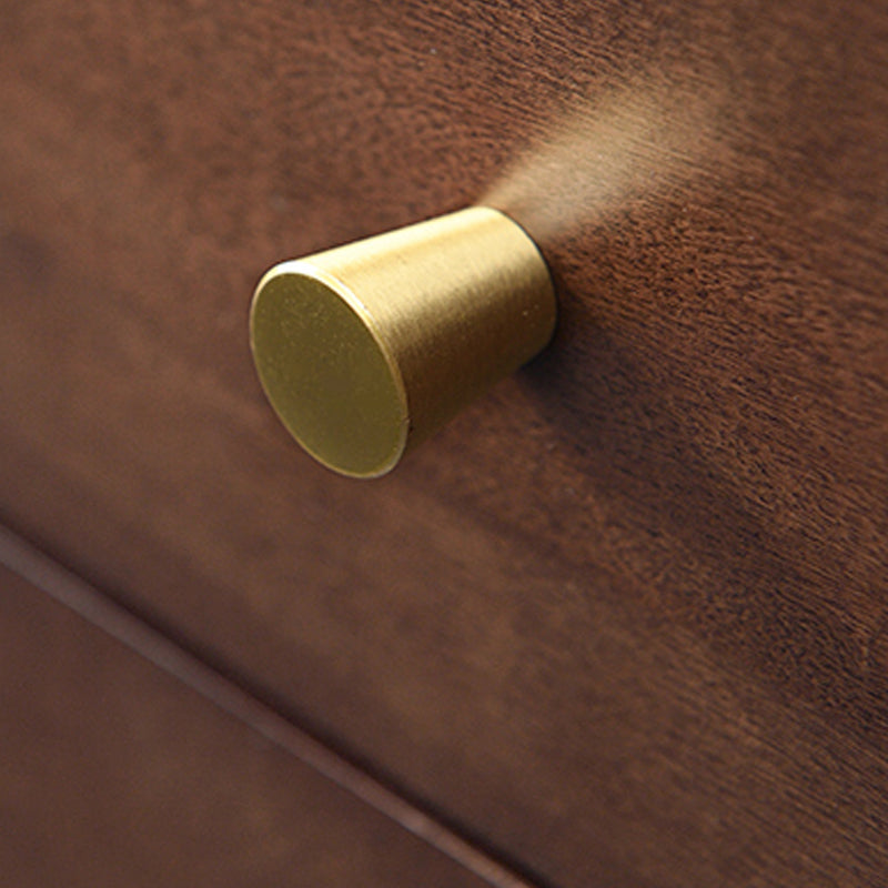 Solid Wood Glam Storage Chest Dresser Vertical Dresser with Metal Feet