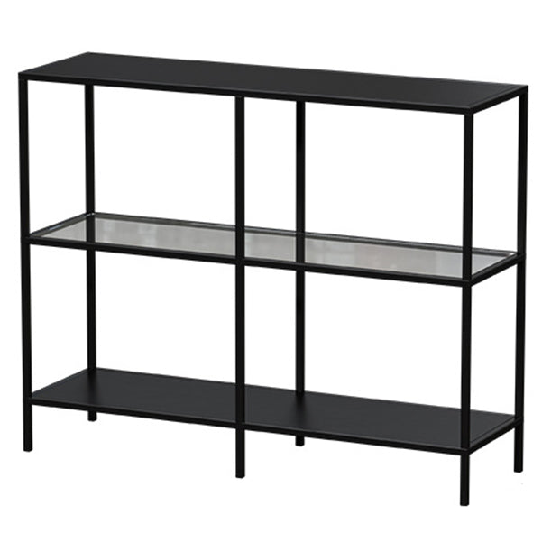 Contemporary Console Accent Table Antique Finish Rectangle Sofa Console Table in Metal