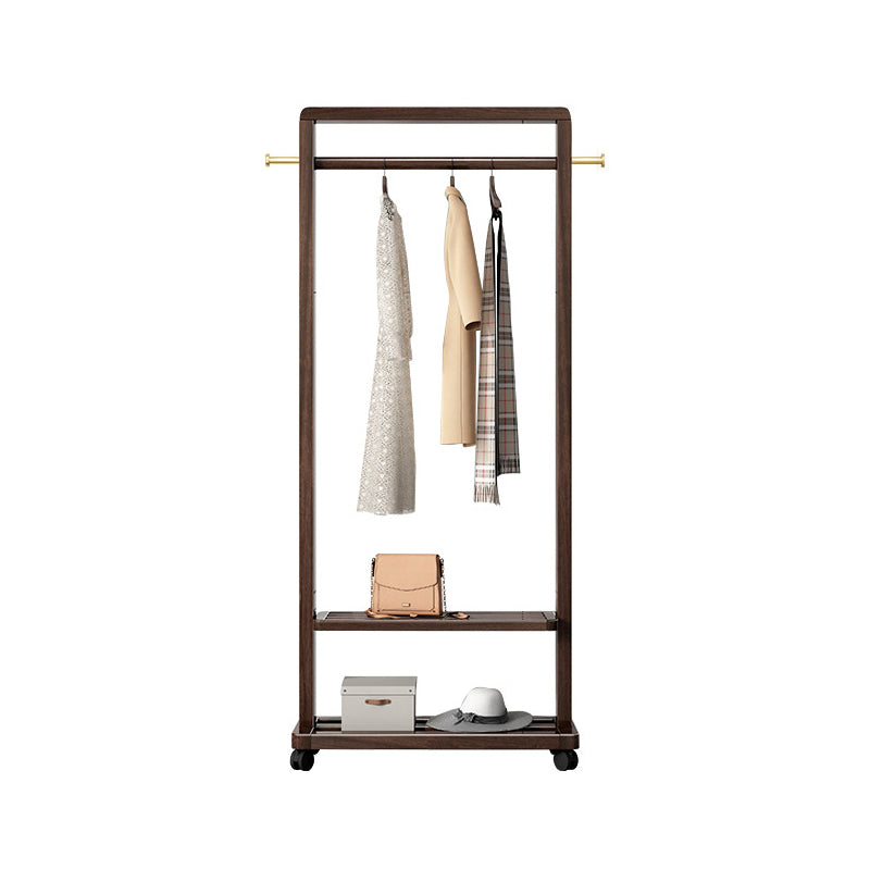 Contemporary Style Coat Hanger Solid Rubberwood Hooks Design Coat Rack for Living Room