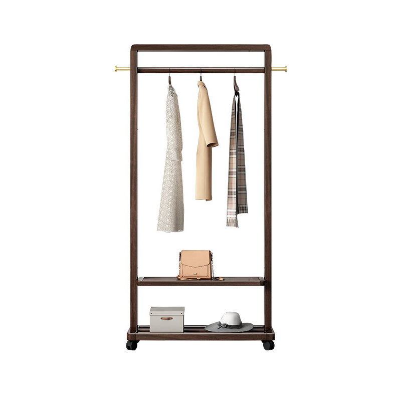 Contemporary Style Coat Hanger Solid Rubberwood Hooks Design Coat Rack for Living Room