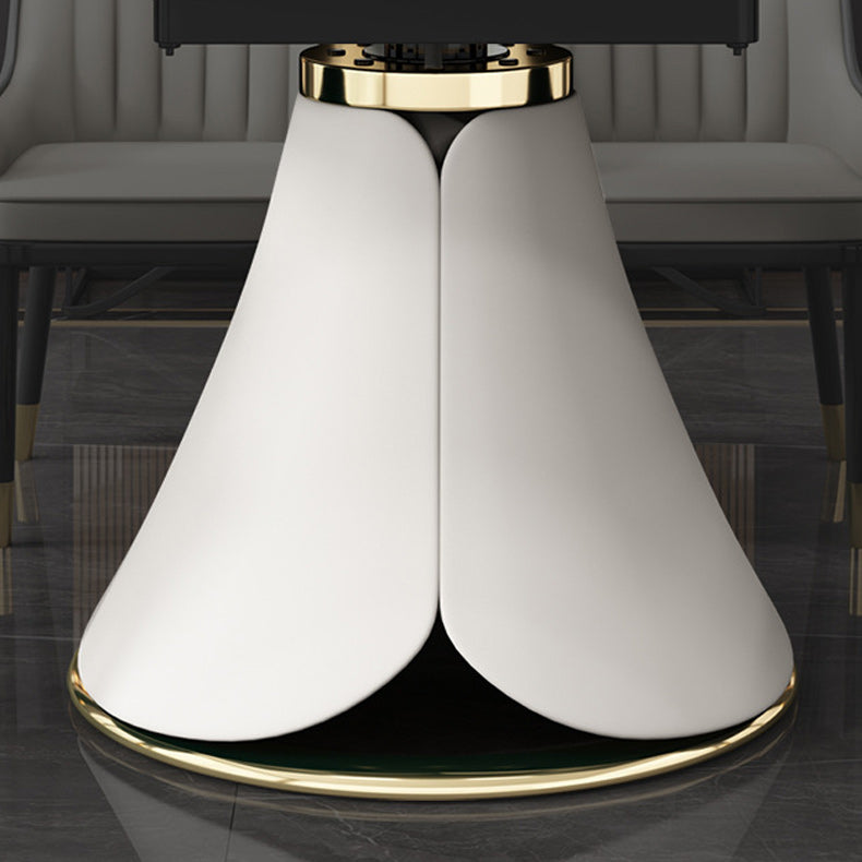 Contemporary Pedestal Dining Table Round Dinner Table for Home