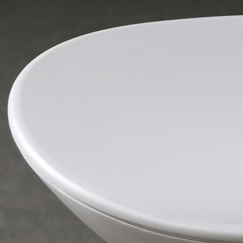 Industrial Style Armless Chair Solid Back Side Plastic Chair with Metal Base