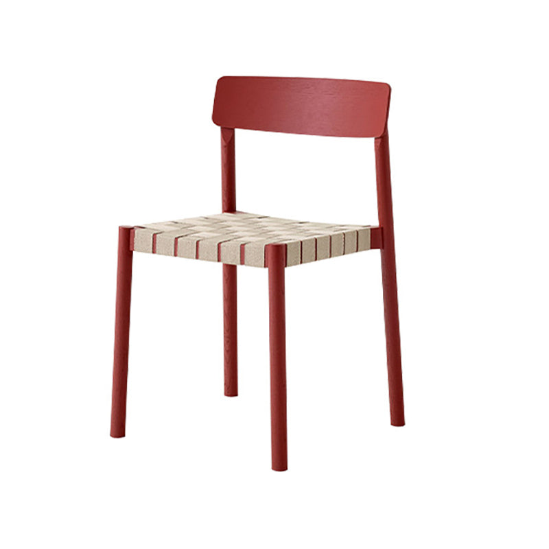 Modern Style Chairs Armless Dining Chairs with Wooden Legs for Kitchen